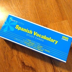 Spark Notes Spanish Vocabulary Study Cards . 1000 Cards